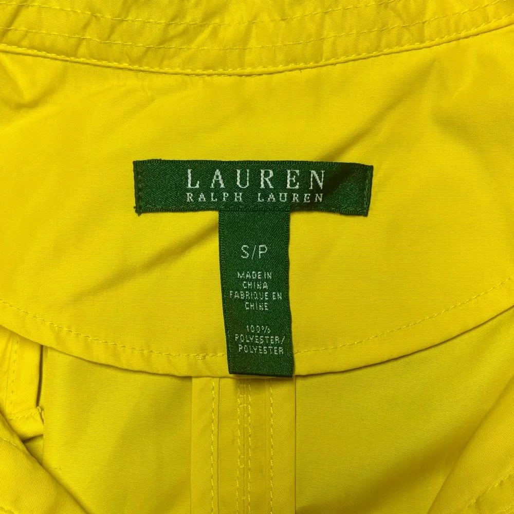 Ralph Lauren Yellow Women’s Windbreaker Jacket Small Utility Lightweight Casual - Picture 9 of 16